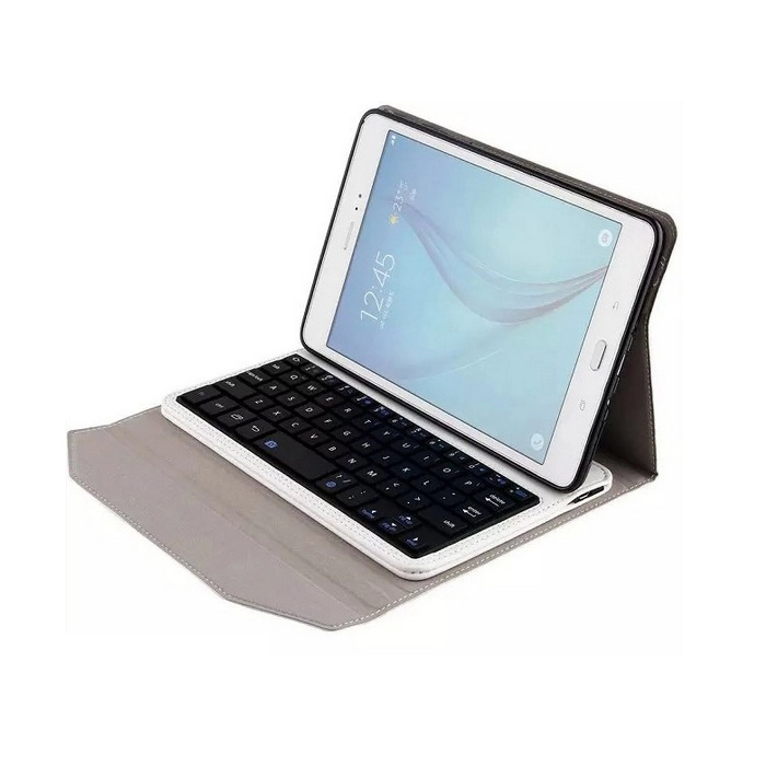 Bàn Phím Bluetooth Samsung Tab A 8.0/ P355/ P350 kèm bao da book cover (da mịn)